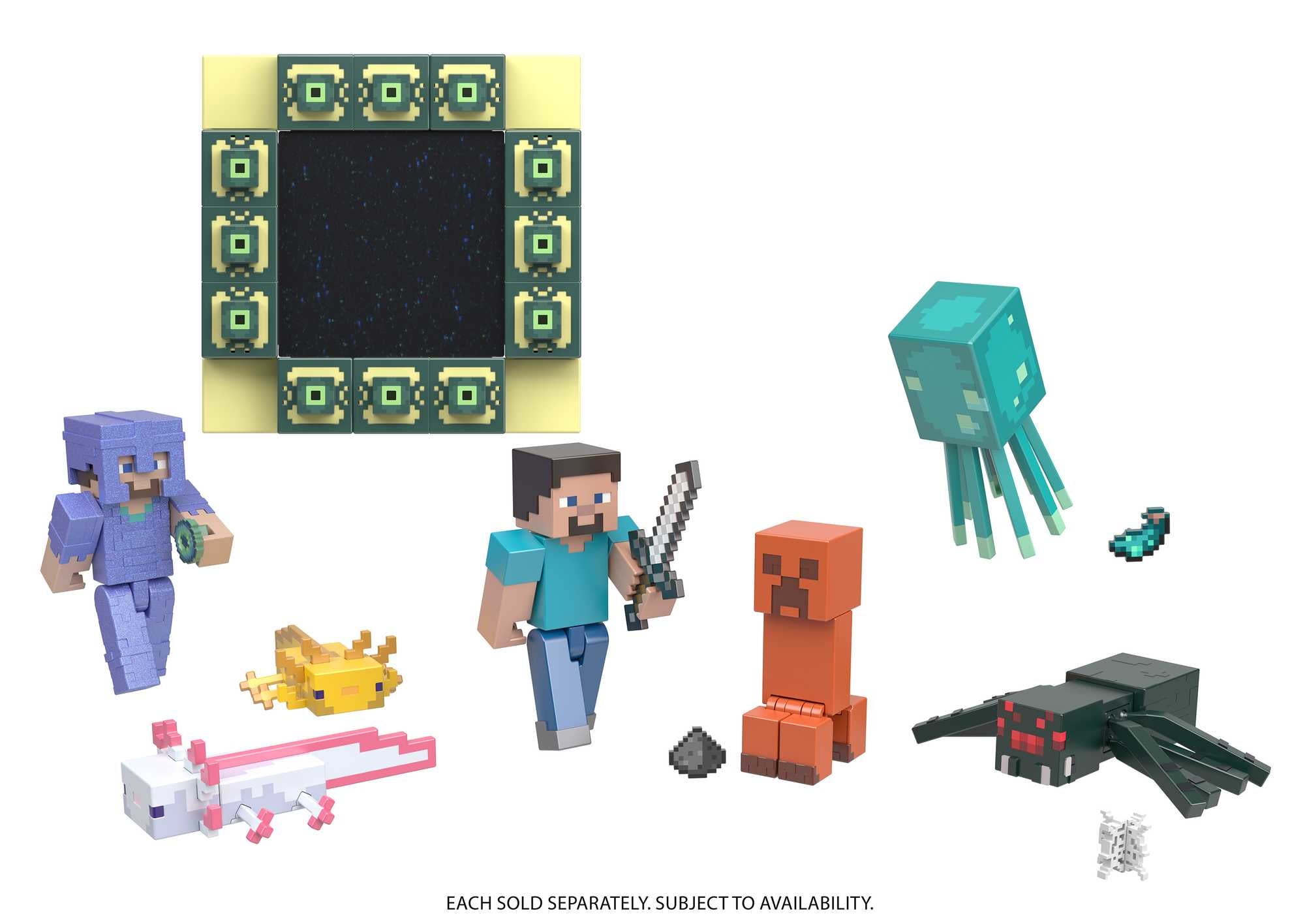 Minecraft - Biome Builds 8cm Figure - Strong Steve (HLB14)