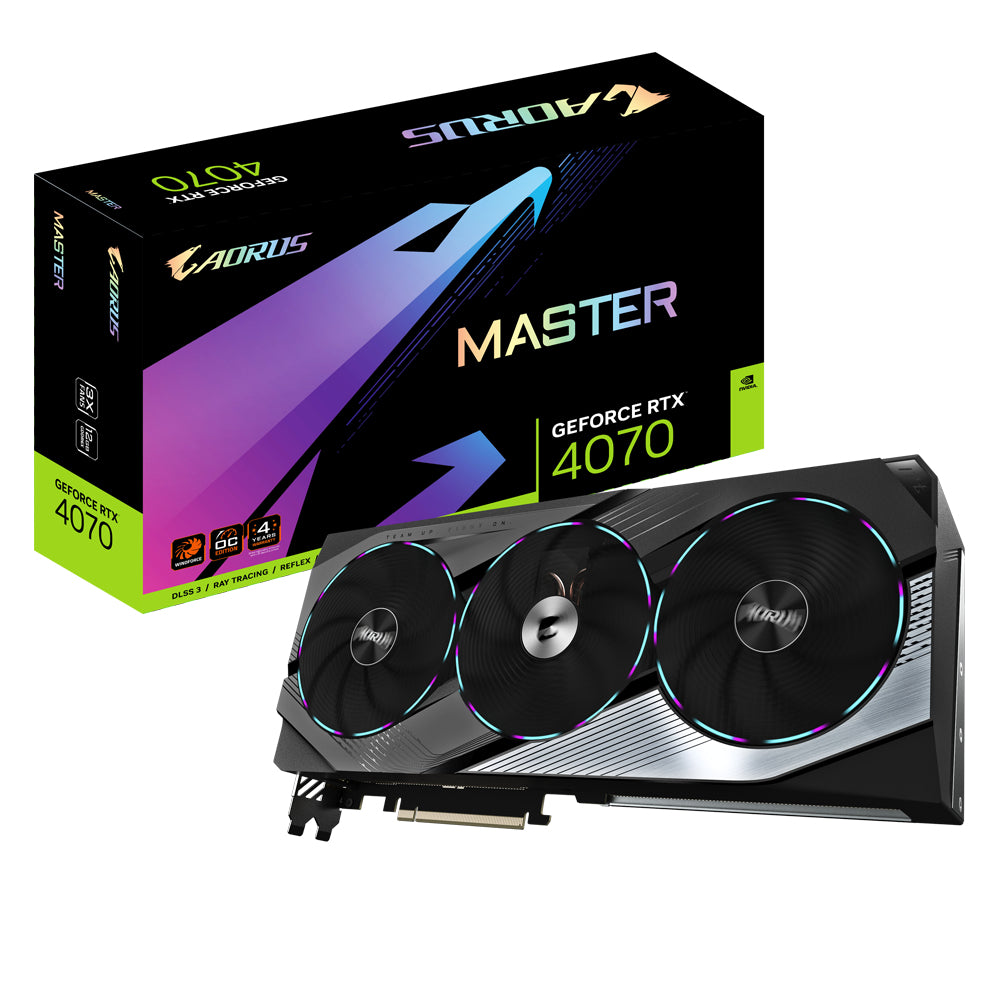 Gigabyte RTX4070 AORUS MASTER     12GB GDDR6X HDMI 3xDP