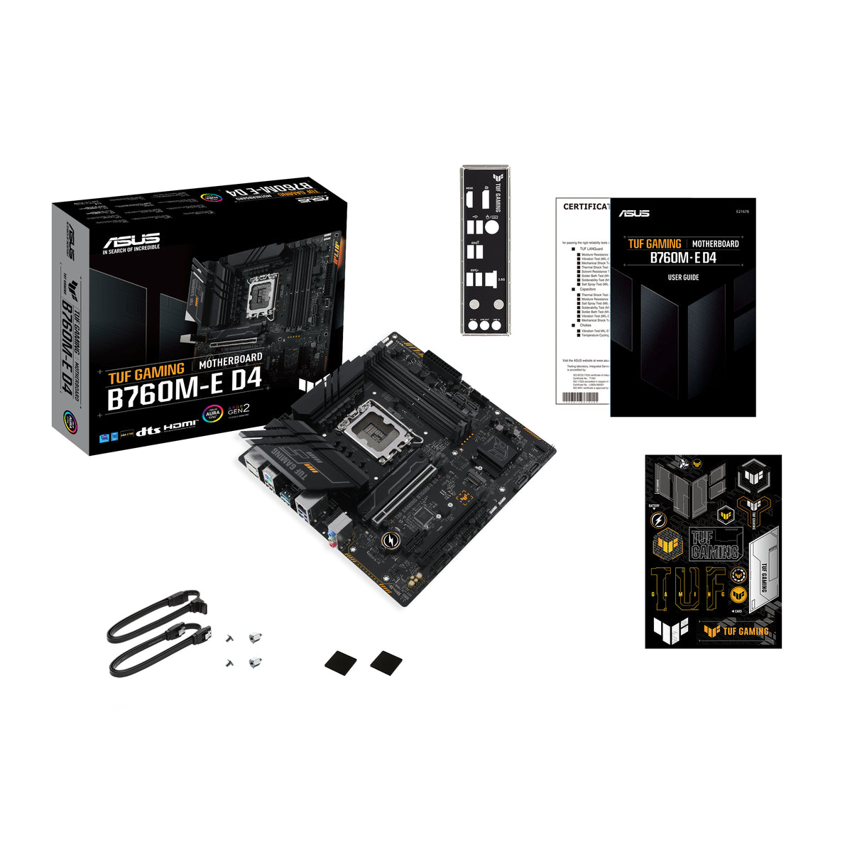 ASUS TUF GAMING B760M-E D4 (mATX, B760, LGA 1700, DDR4)