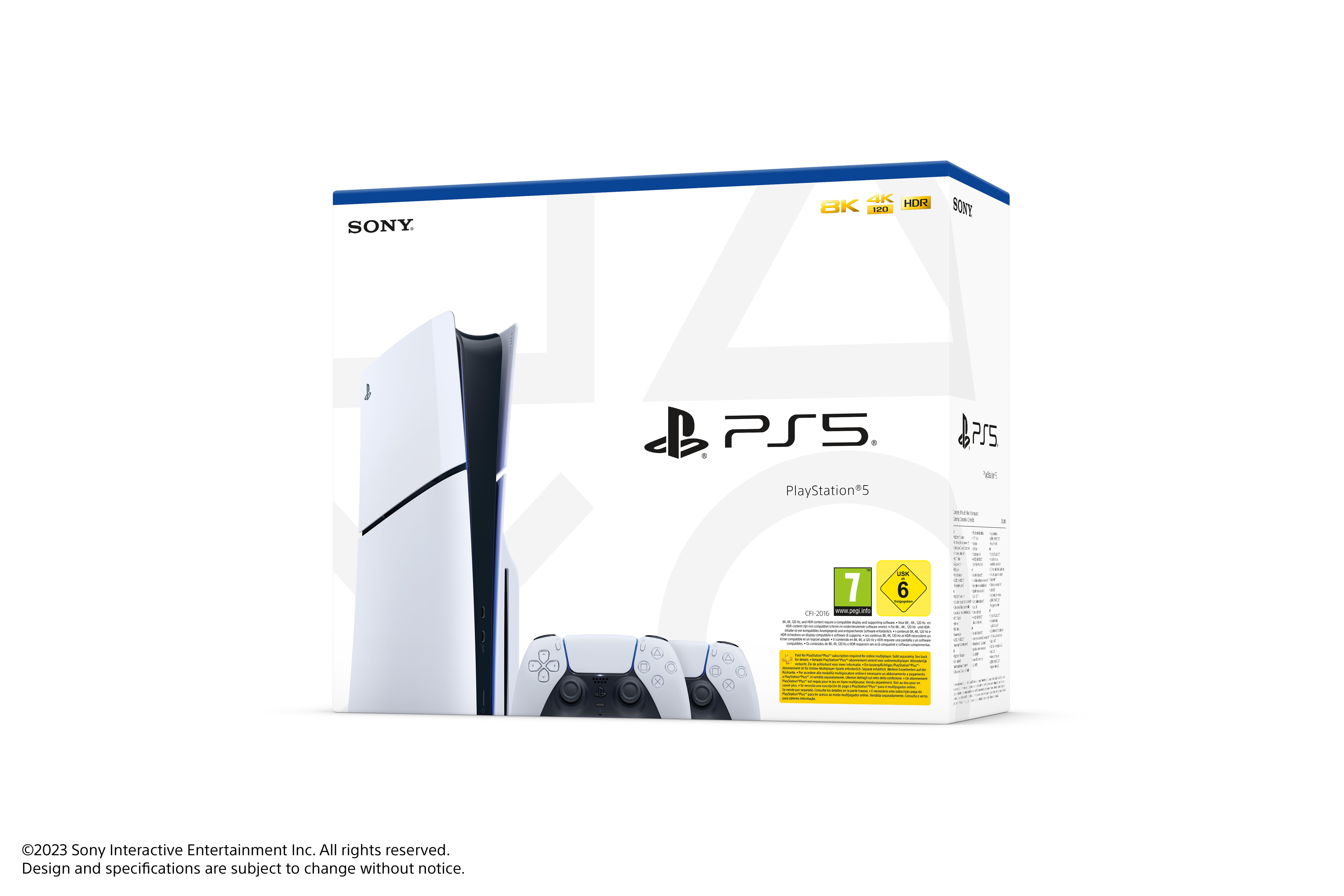 Sony Playstation 5 Slim with disc drive incl 2. Controller