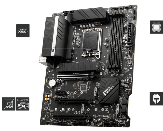 MSI PRO Z690-A DDR4 ATX LGA1700 Intel Z690 MSI