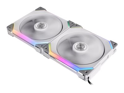 Lian Li UNI FAN SL140 RGB PWM Fans, 2 Pack, Hvid - 140 mm Lian Li