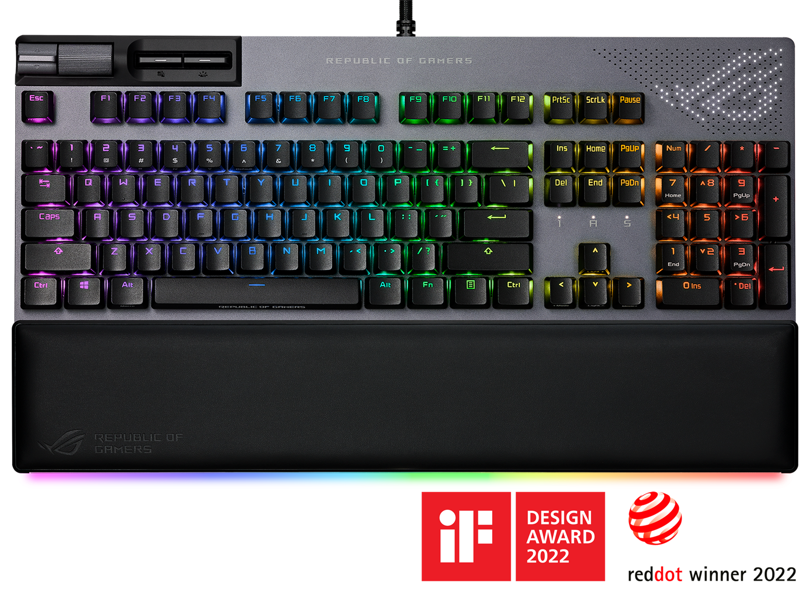 ASUS ROG Strix FLARE II ANIMATE PBT Gaming Keyboard (NX Red Switches)