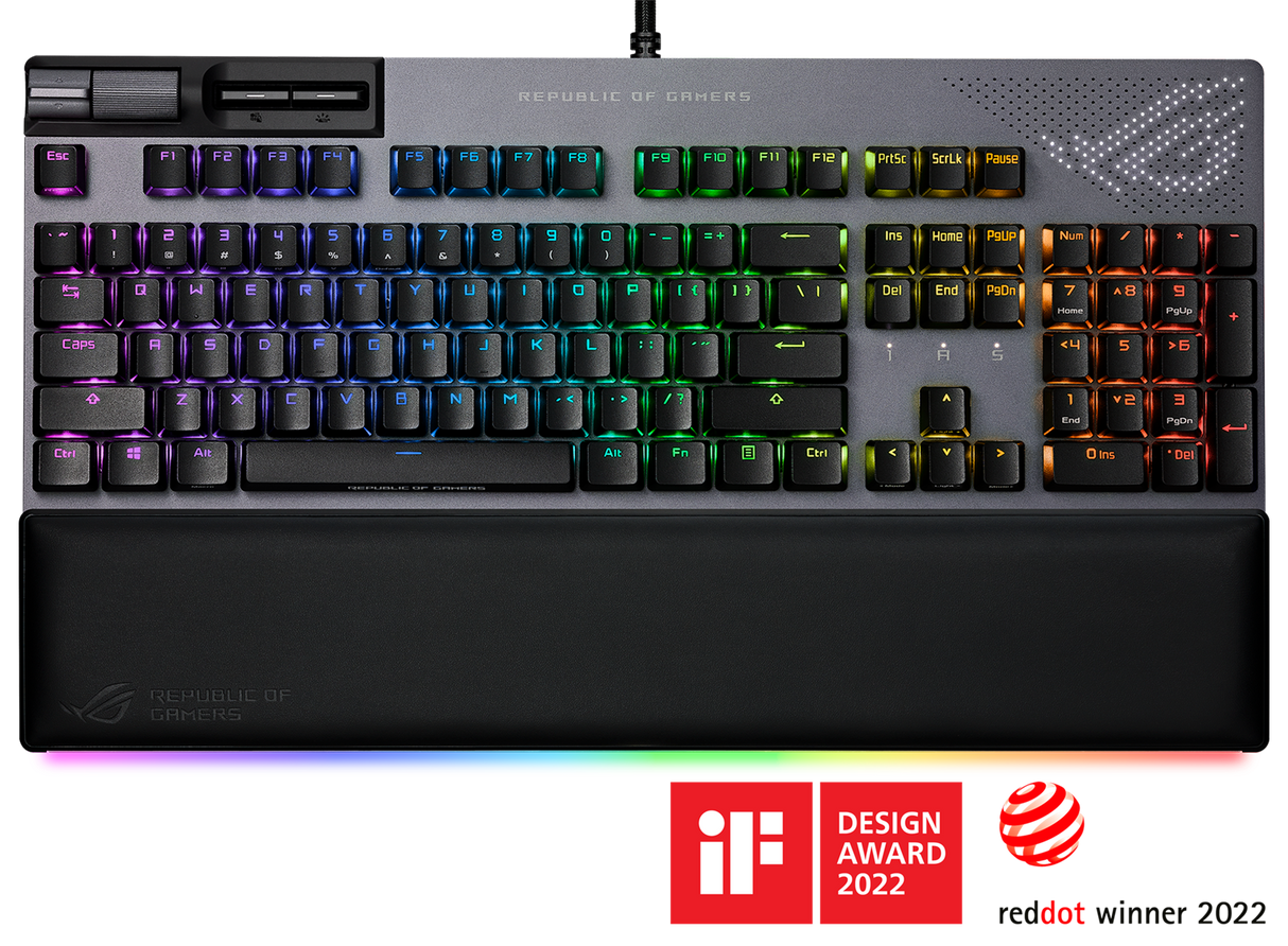 ASUS ROG Strix FLARE II ANIMATE PBT Gaming Keyboard (NX Red Switches)