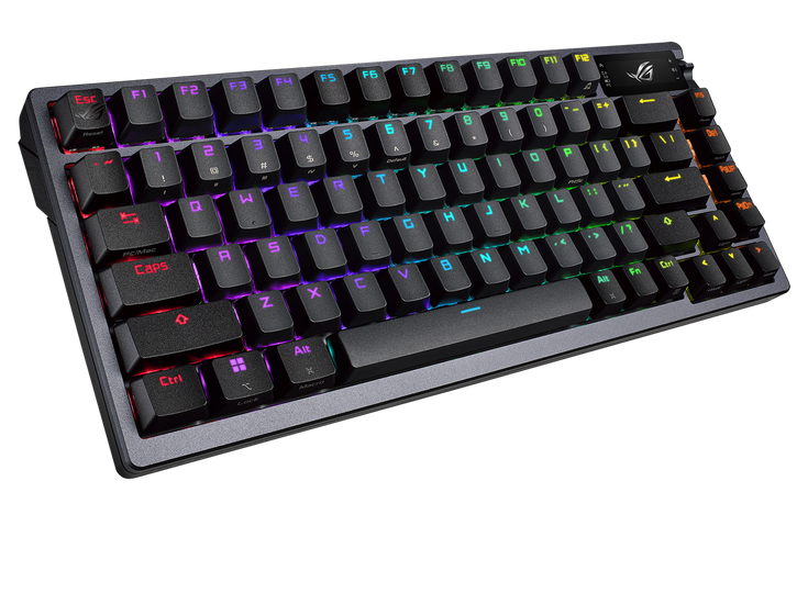 ASUS ROG AZOT 75% Trådlöst Gör-det-själv-anpassat RGB-speltangentbord, NX Red-brytare, OLED-skärm, PBT-tangenter