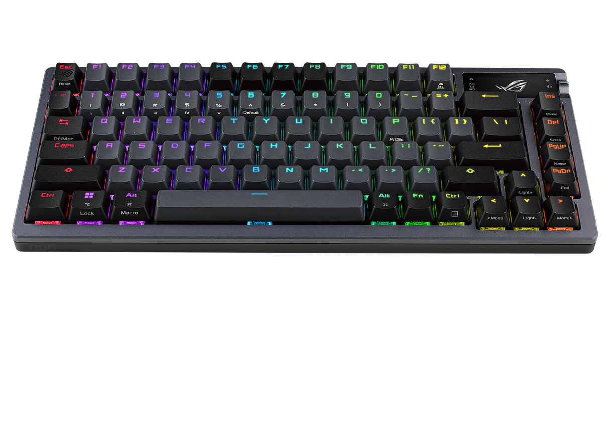 ASUS ROG AZOTH 75% Wireless DIY Custom RGB Gaming Keyboard, NX Red Switches, OLED Display, PBT Keyca