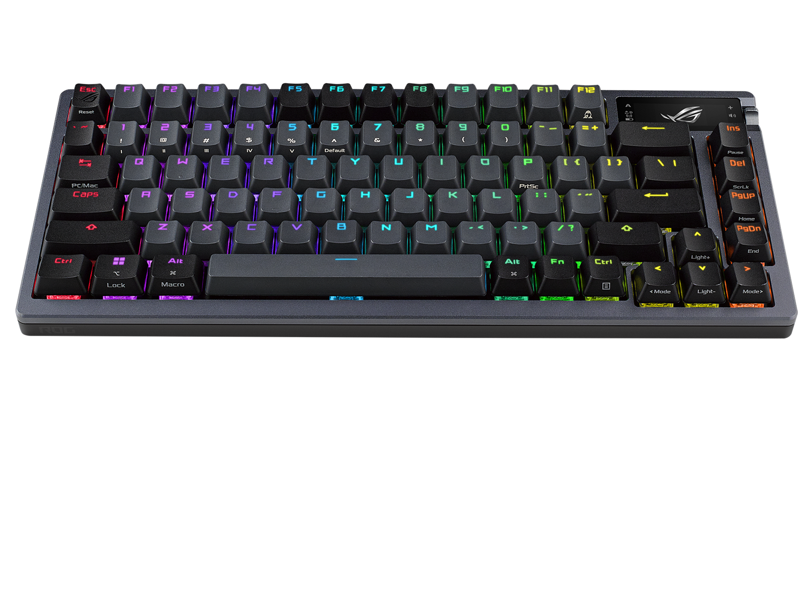 ASUS ROG AZOTH 75% Wireless DIY Custom RGB Gaming Keyboard, NX Red Switches, OLED Display, PBT Keyca