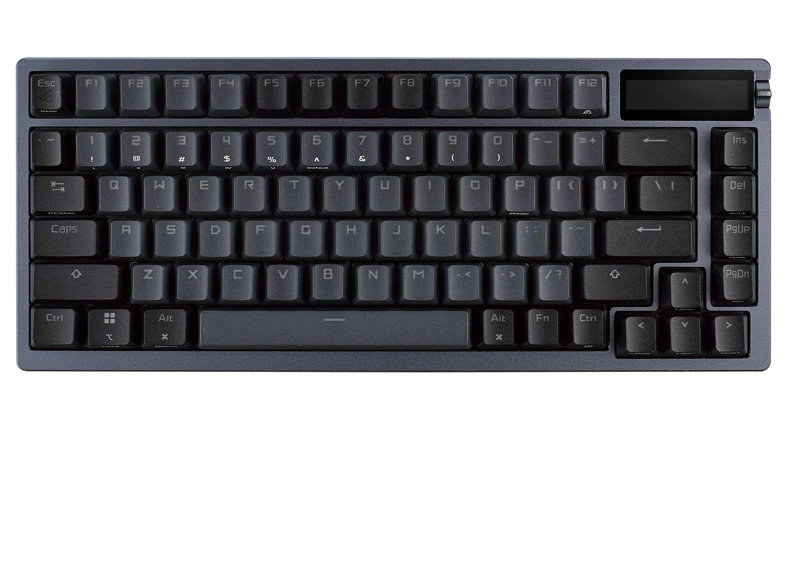 ASUS ROG AZOT 75% Trådlöst Gör-det-själv-anpassat RGB-speltangentbord, NX Red-brytare, OLED-skärm, PBT-tangenter