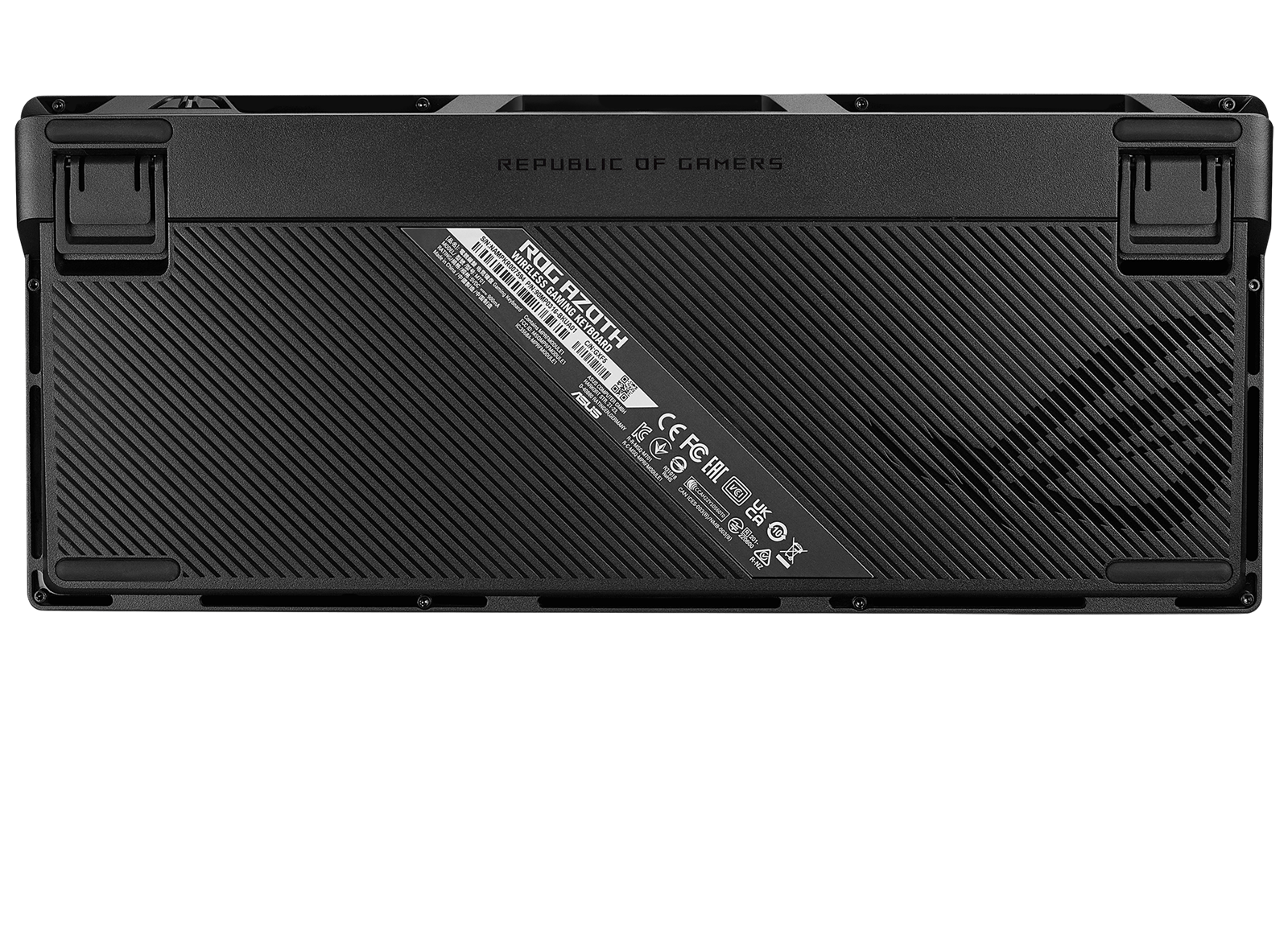 ASUS ROG AZOT 75% Trådlöst Gör-det-själv-anpassat RGB-speltangentbord, NX Red-brytare, OLED-skärm, PBT-tangenter