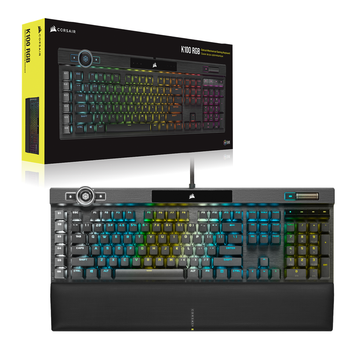 CORSAIR - Gaming K100 RGB Optical-Mechanical Keyboard Corsair