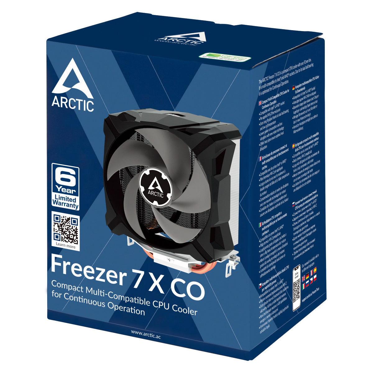 ARCTIC Freezer 7X Processor-køler 1-pack Sort 92 mm