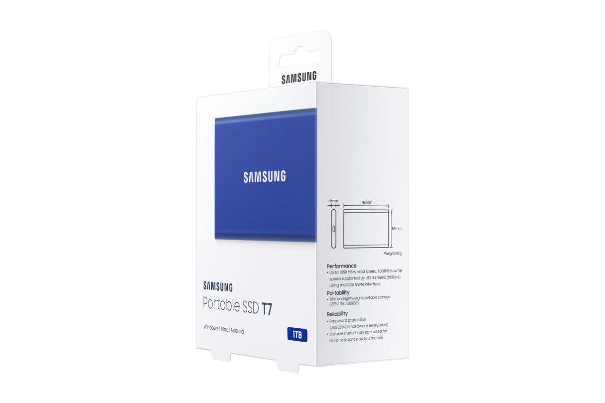 Samsung Portable SSD T7 SSD MU-PC1T0H 1TB USB 3.2 Gen 2