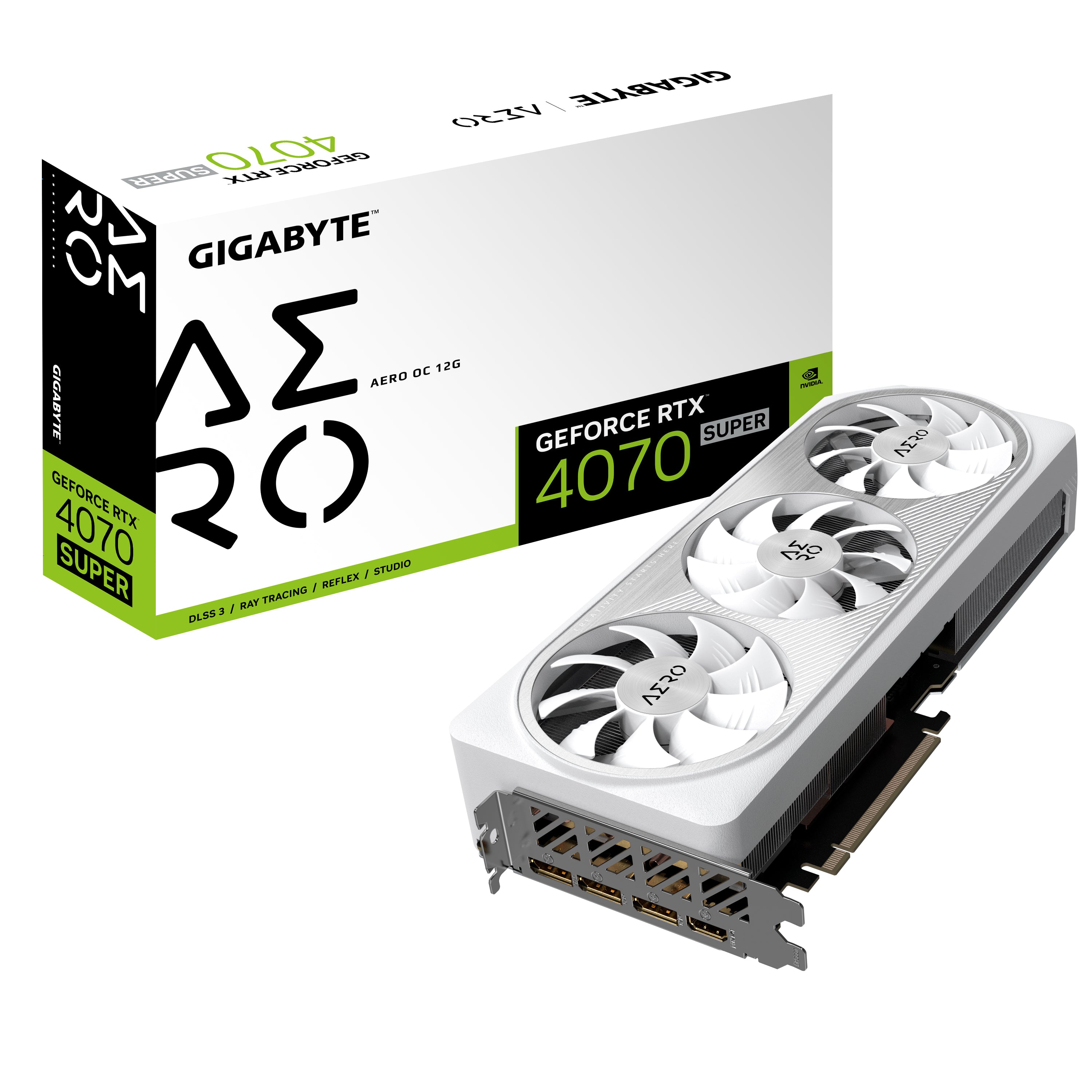 Gigabyte GeForce RTX 4070 SUPER AERO OC 12G 12GB