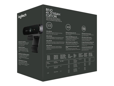 Logitech - BRIO STREAM 4K Webcam Logitech