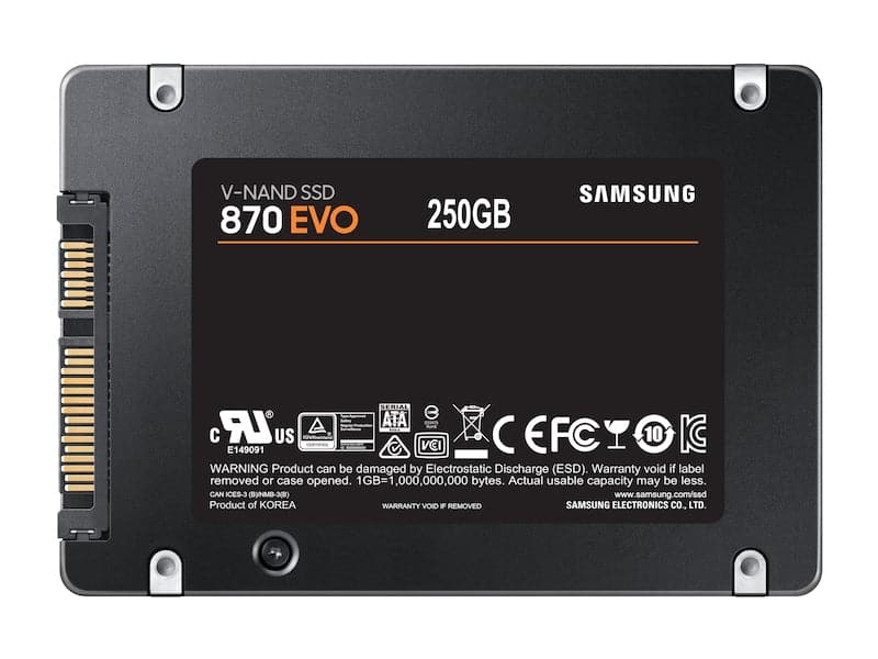 Samsung 870 EVO SSD MZ-77E250B 250GB 2.5 SATA-600 Samsung