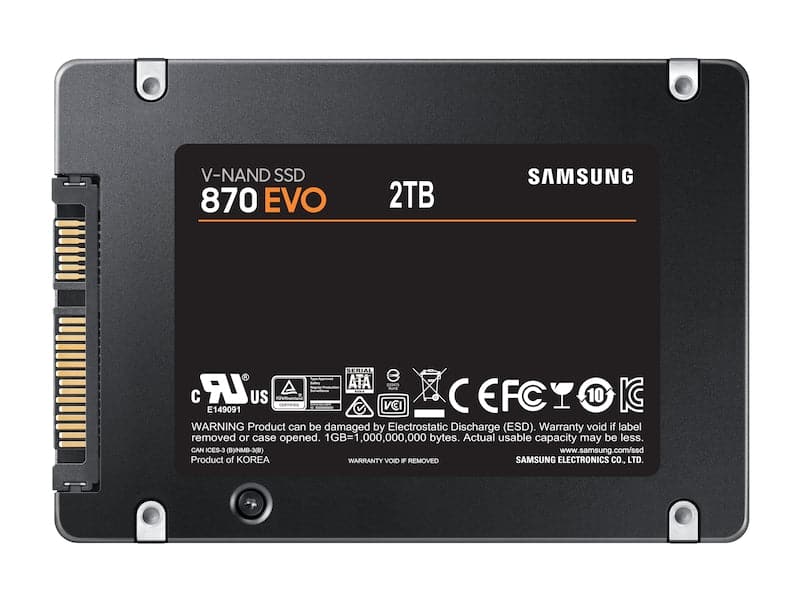 Samsung 870 EVO SSD MZ-77E2T0B 2TB 2.5 SATA-600 Samsung