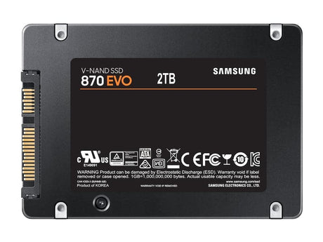 Samsung 870 EVO SSD MZ-77E2T0B 2TB 2.5 SATA-600 Samsung