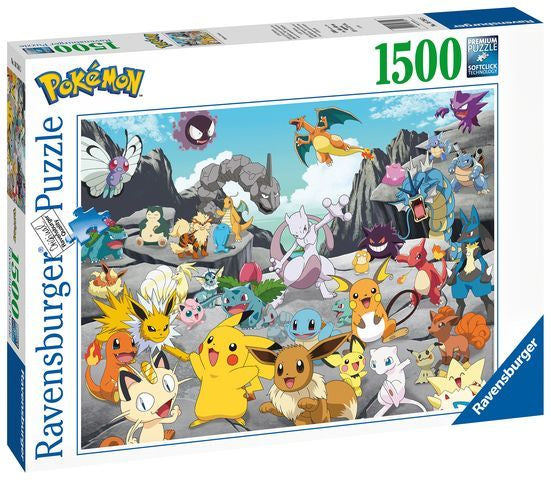Ravensburger - Puslespil 1500 Brikker -  Pokémon Classics