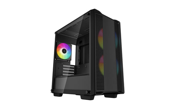 DeepCool CC360 A-RGB Micro-ATX-chassi, svart
