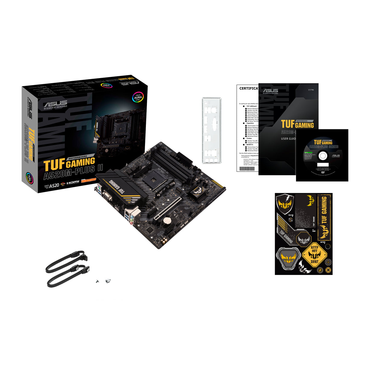 ASUS TUF GAMING A520M-PLUS II (mATX, A520, AM4)