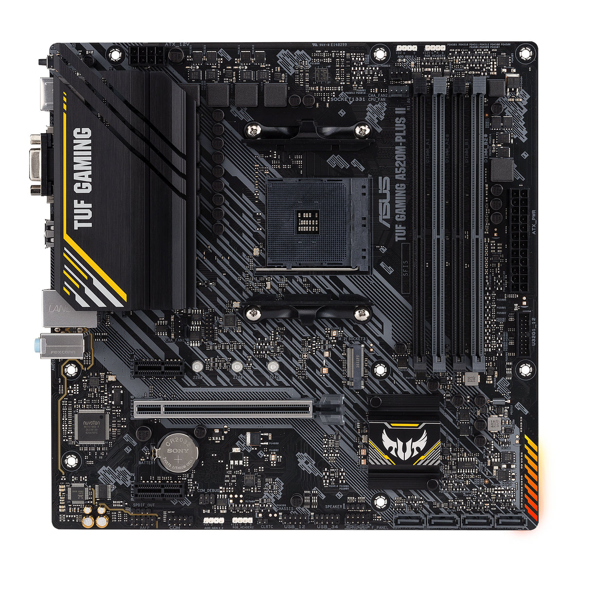 ASUS TUF GAMING A520M-PLUS II (mATX, A520, AM4)