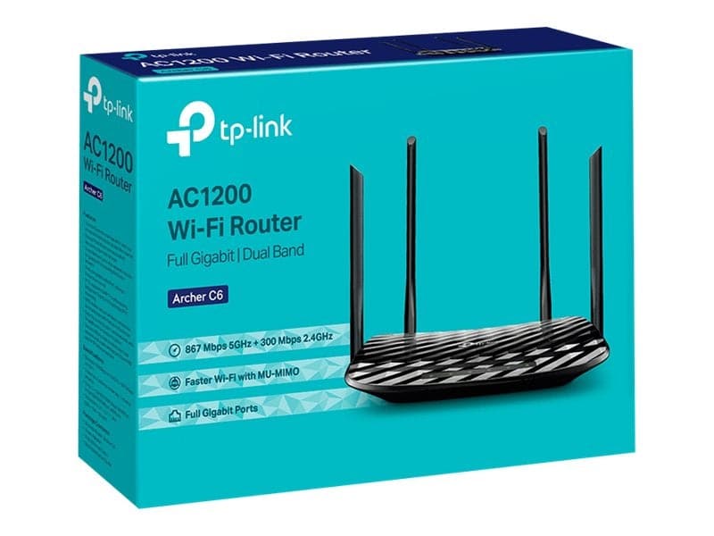 TP-Link Archer C6 Trådløs router Desktop TP-Link