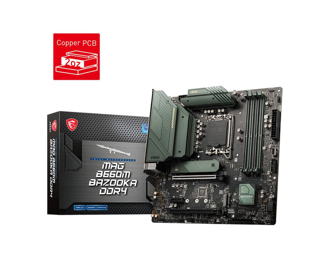 MSI MAG B660M BAZOOKA DDR4 Micro-ATX LGA1700  Intel B660 MSI