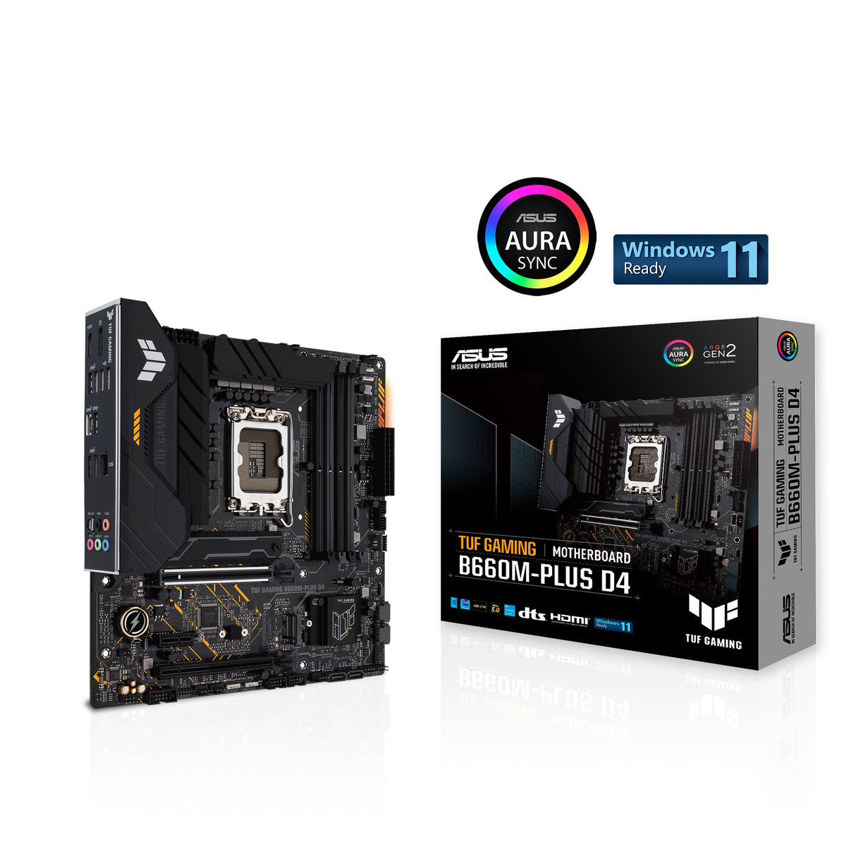 ASUS TUF GAMING B660M-PLUS D4 (mATX, B660, LGA 1700, DDR4)