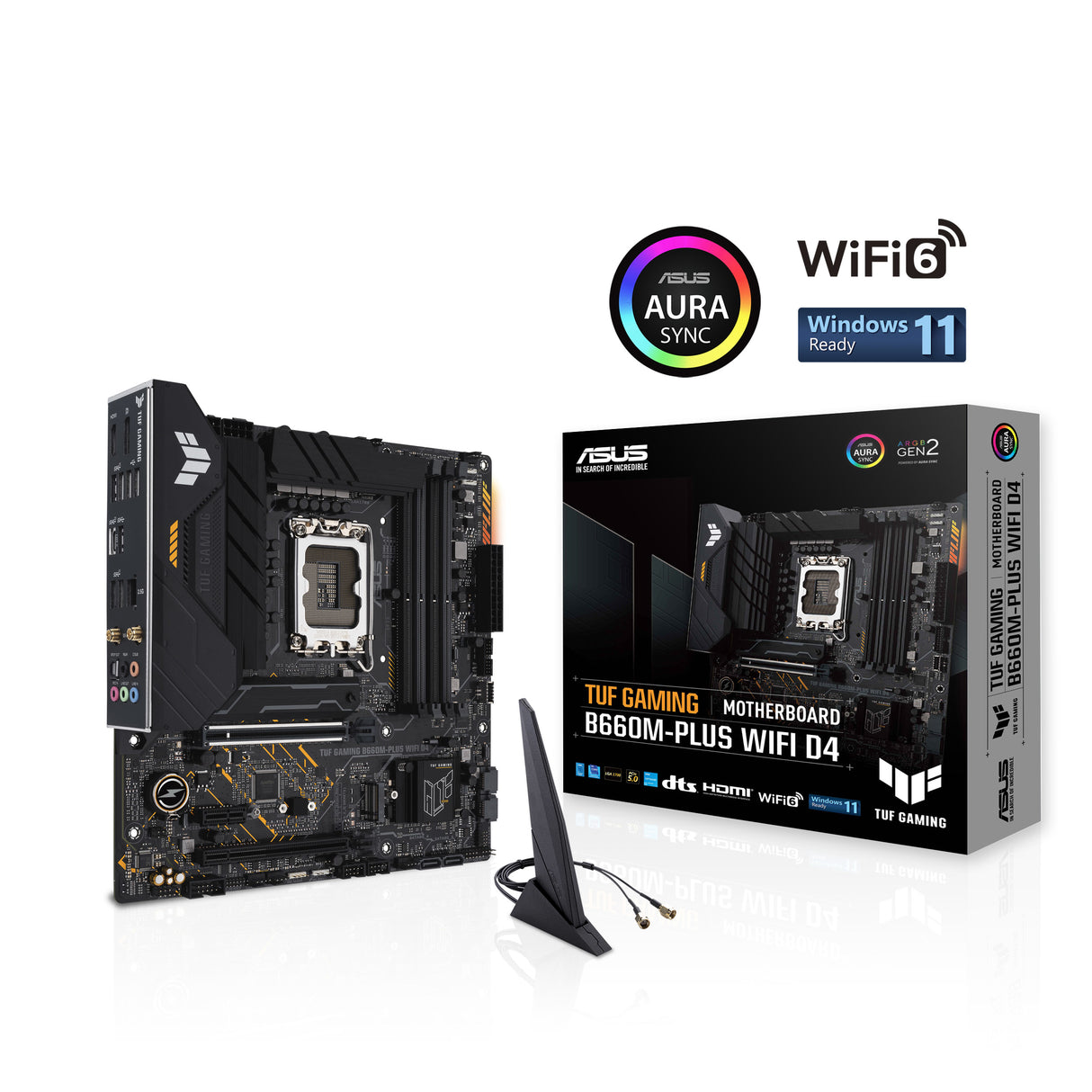 ASUS TUF GAMING B660M-PLUS WIFI D4 (mATX, B660, LGA 1700, DDR4)