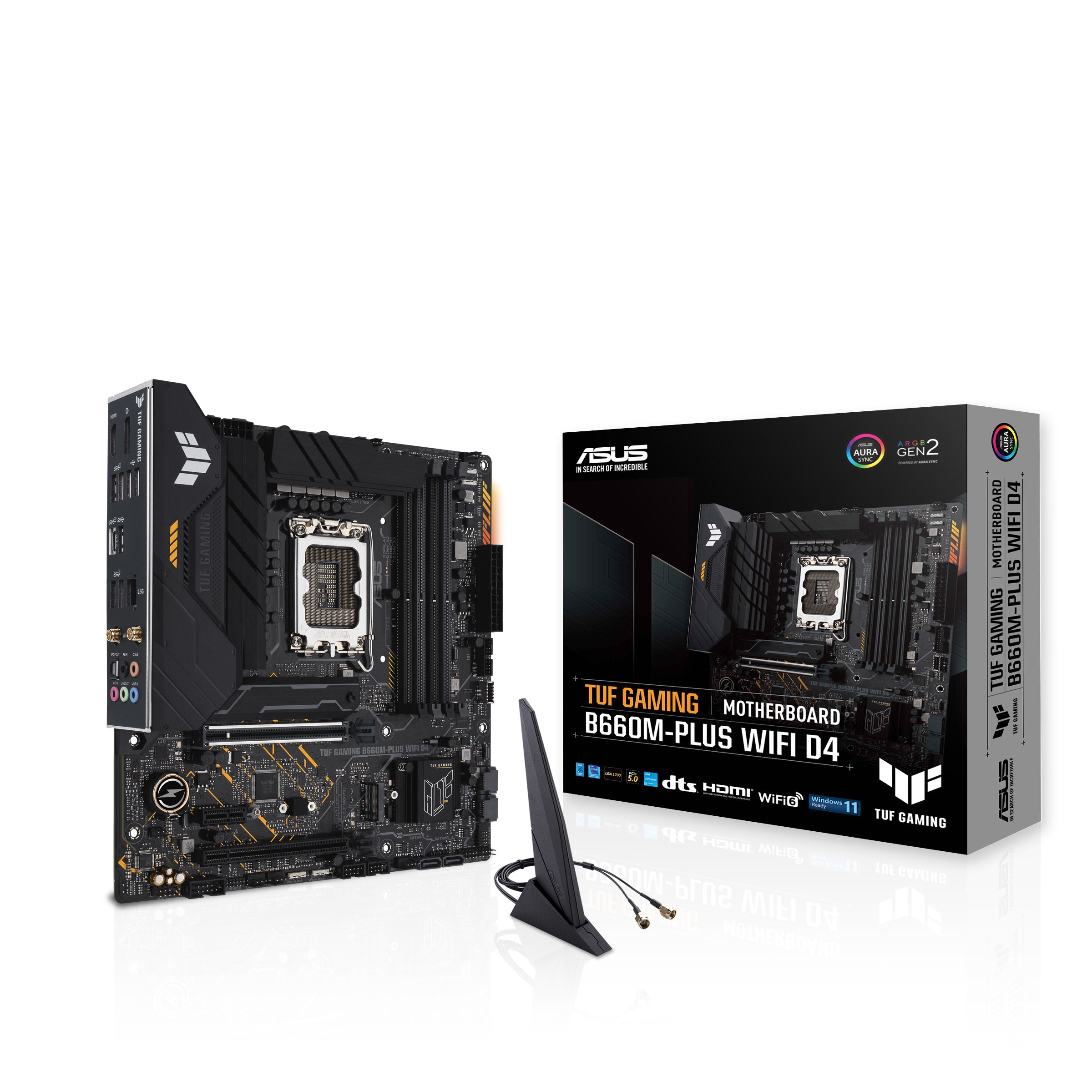 ASUS TUF GAMING B660M-PLUS WIFI D4 (mATX, B660, LGA 1700, DDR4)