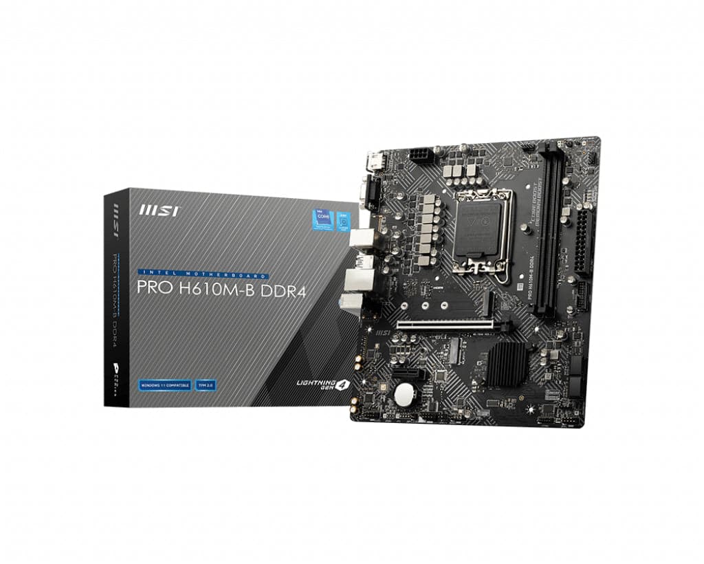 MSI PRO H610M-B DDR4 Micro-ATX LGA1700  Intel H610 MSI