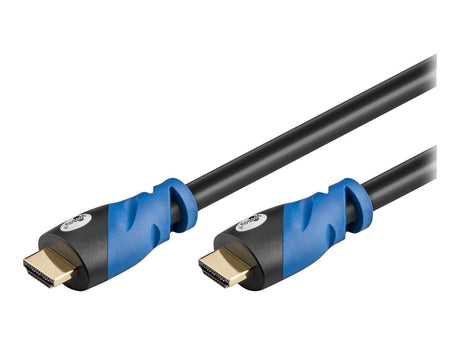 Goobay HDMI 2.0 Premium 3m Sort/Blå Goobay