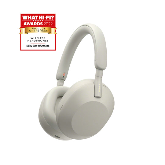 Sony WH-1000XM5 Trådlösa brusreducerande hörlurar Silver