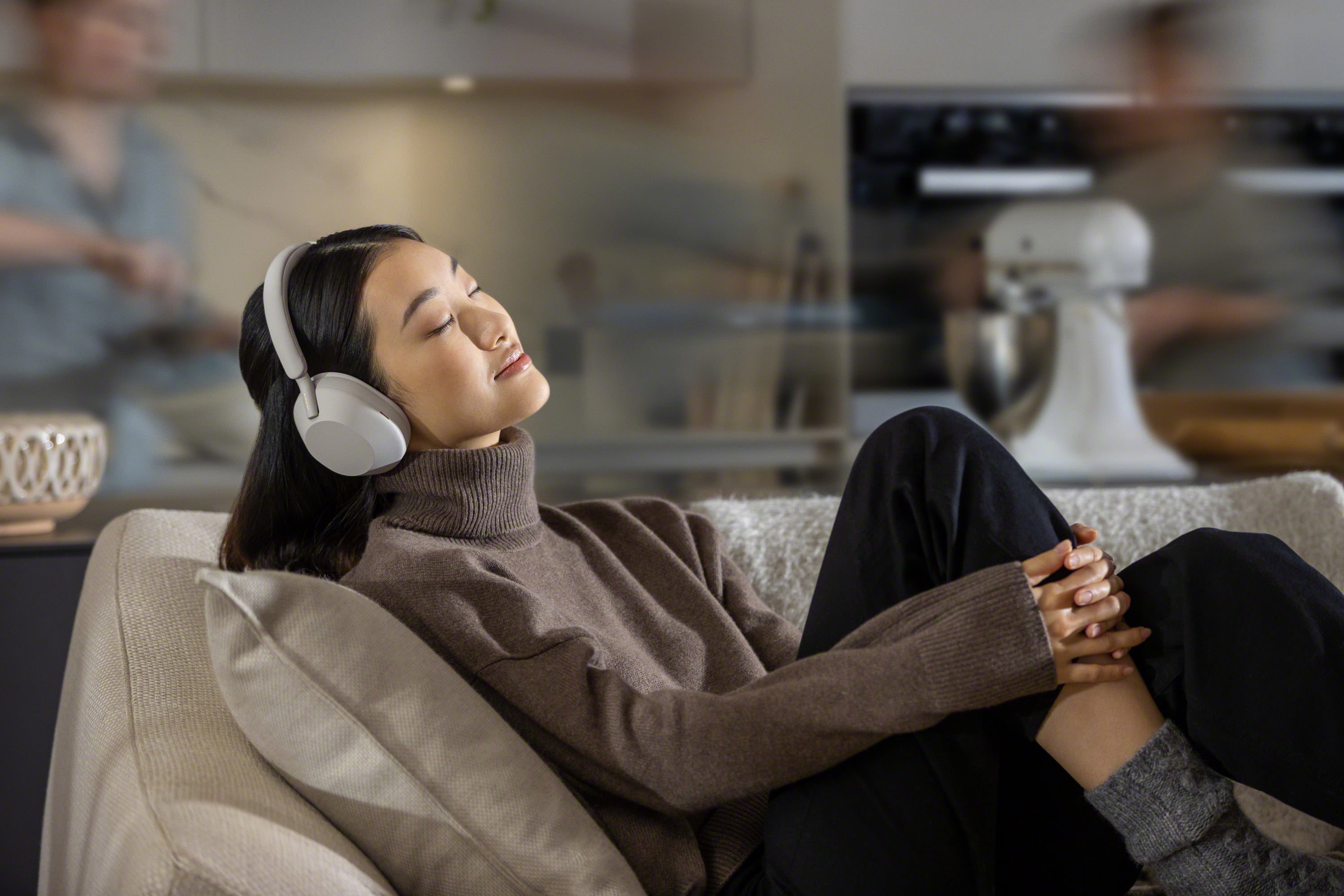 Sony WH-1000XM5 Trådlösa brusreducerande hörlurar Silver