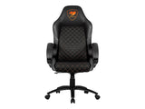 Cougar Fusion Black Gamer Stol Sort Orange Cougar