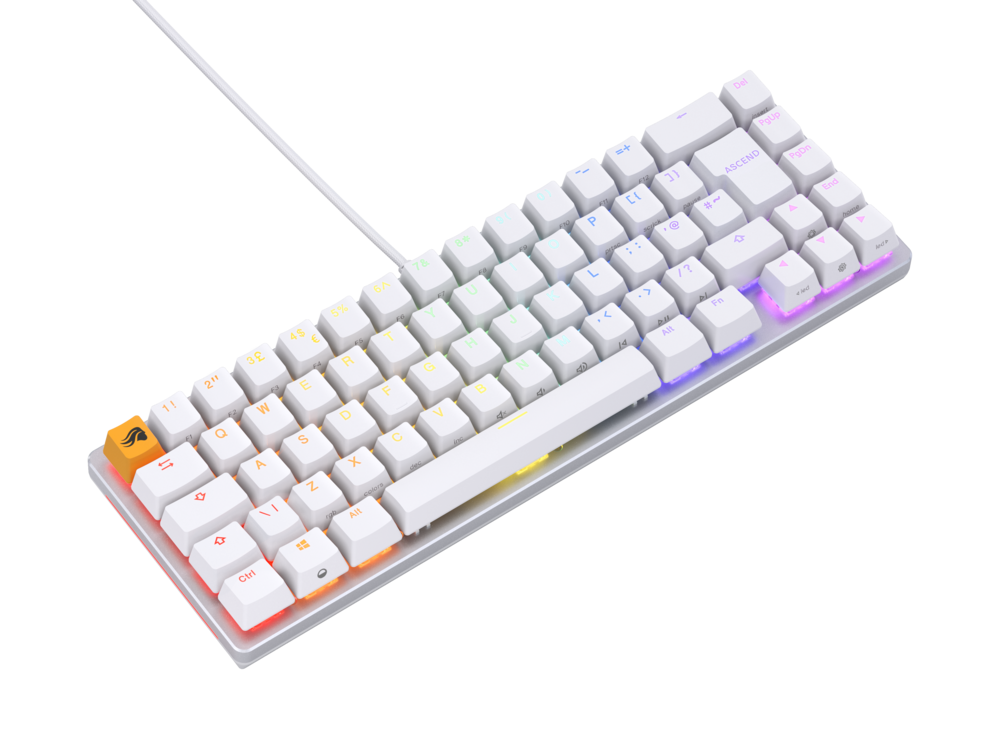 Glorious GMMK 2 Compact 65% - Fox switch, NO-Layout - Hvid Glorious