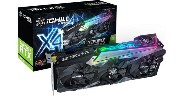 Inno3D GeForce RTX 3070 iCHILL X4 LHR GDDR6 Grafikkort Inno3D