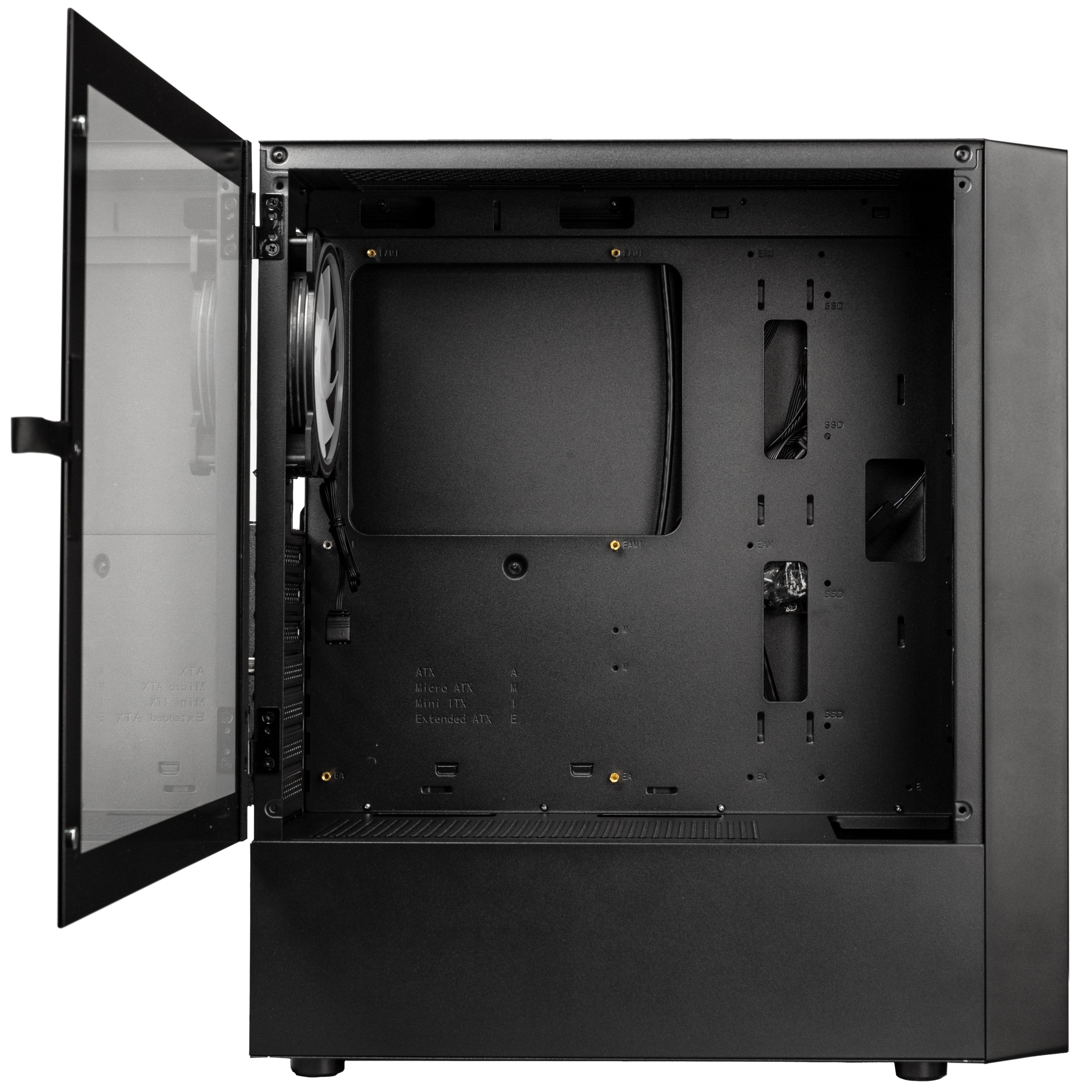 Kolink Inspire Series K12 Midi Tower ARGB Gaming Case - Black Window