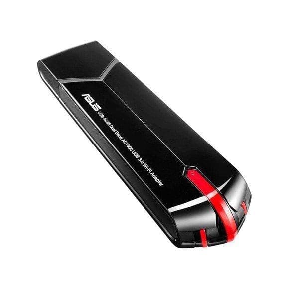 Asus - USB-AC68 Trådløs AC1900 dual-bånd USB Wi-Fi-Adapter Asus
