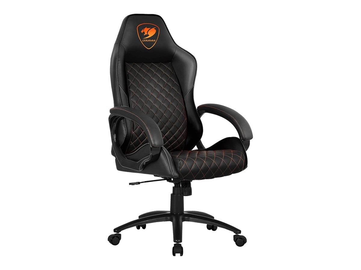 Cougar Fusion Black Gamer Stol Sort Orange Cougar