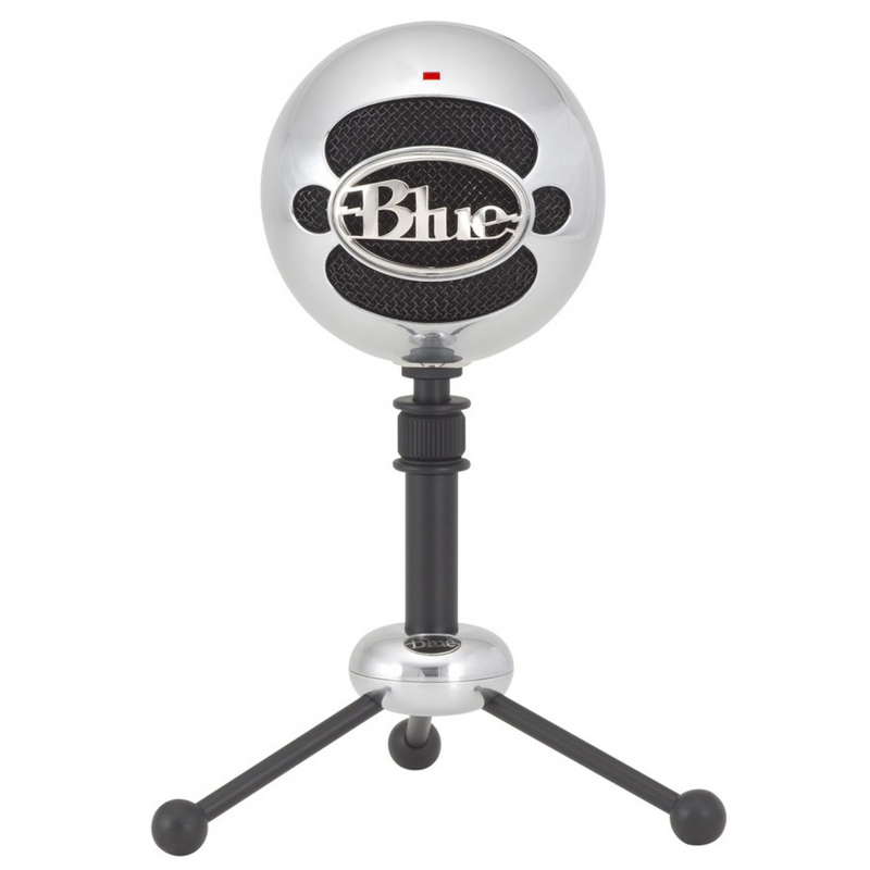 Blue - Microphone Snowball Brushed Aluminium