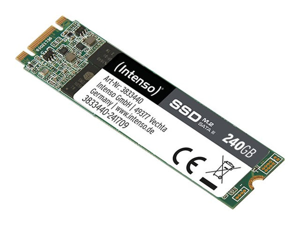 fedt nok lykke sort Intenso SSD 240GB M.2 SATA-600 - Fri fragt over 899,- hos Geekd