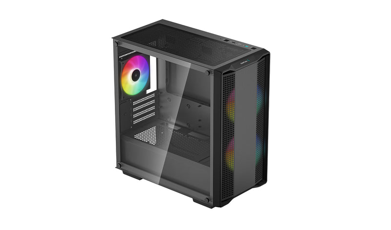 DeepCool CC360 A-RGB Micro-ATX Case, Black