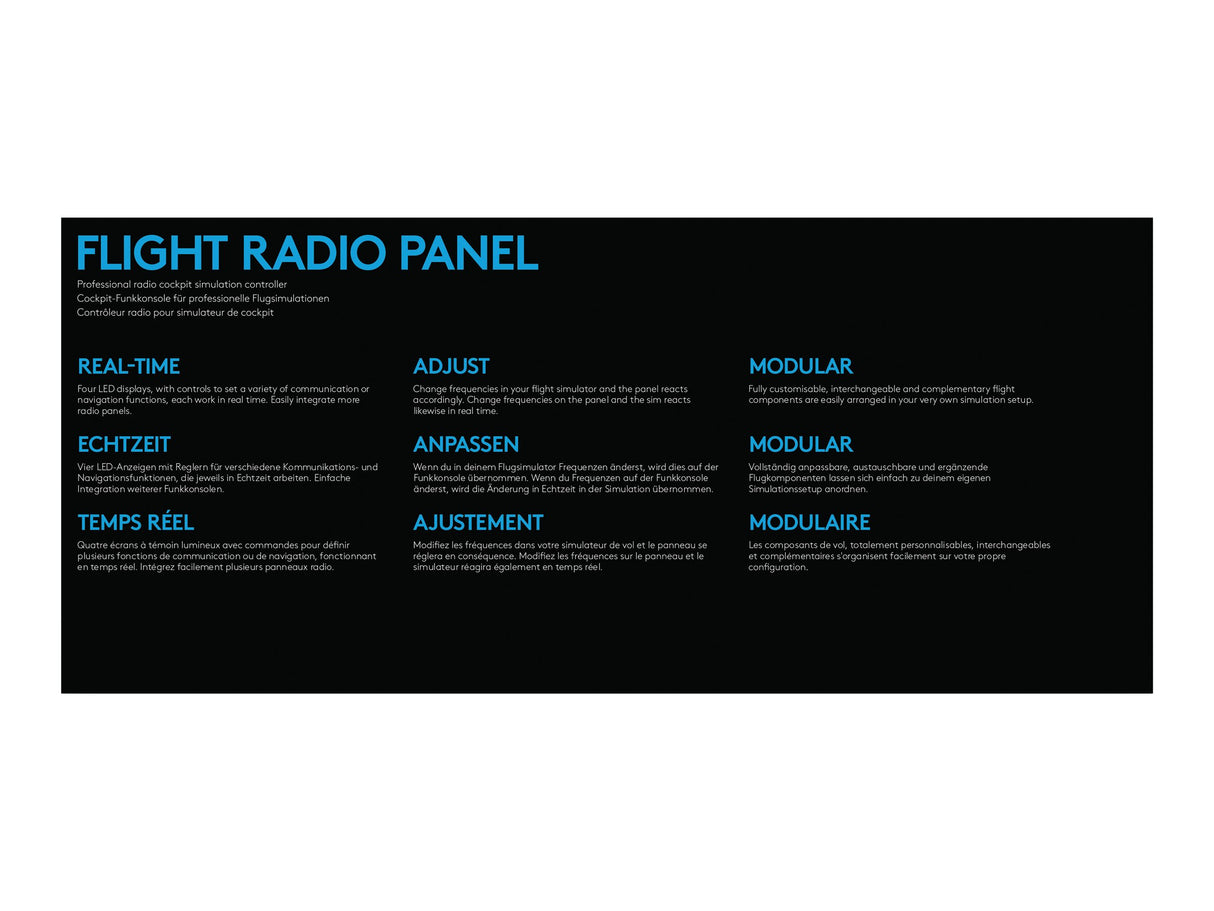 Logitech - G Saitek Pro Flight Radio Panel /PC