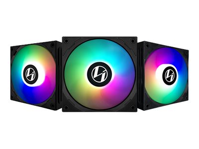 Lian Li ST120 RGB PWM fans 3-Pack + Controller - Sort - 120mm Lian Li