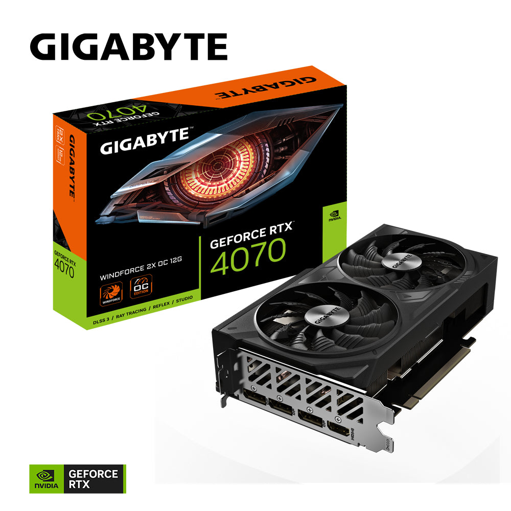 Gigabyte GeForce RTX 4070 WINDFORCE 2X OC 12G