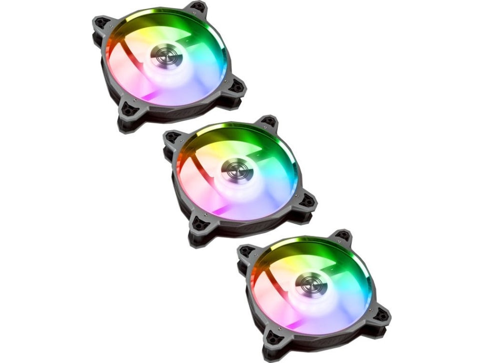 Lian Li RGB PWM BR 120mm DIGITAL Fan - 3pc/pack - Space Gray Ramme Lian Li