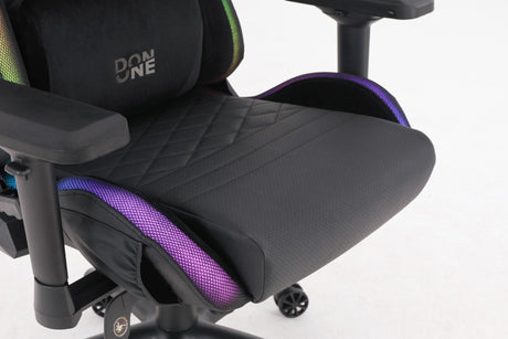 DON ONE - Valentino SUPER - RGB Gamerstol Med Lys DON ONE