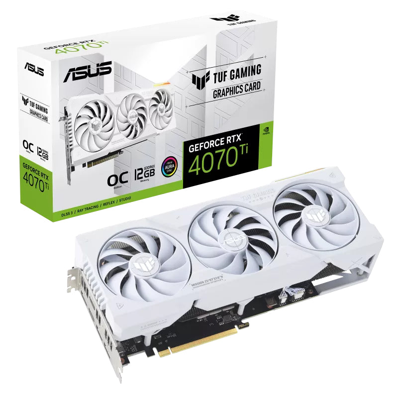 ASUS GeForce RTX 4070 TI 12GB TUF OC GAMING WHITE Edition