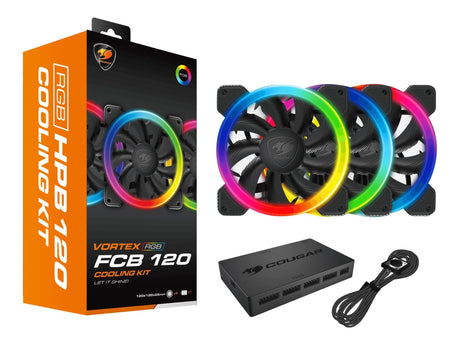 Cougar Vortex RGB FCB 120 kabinetblæsersæt Cougar